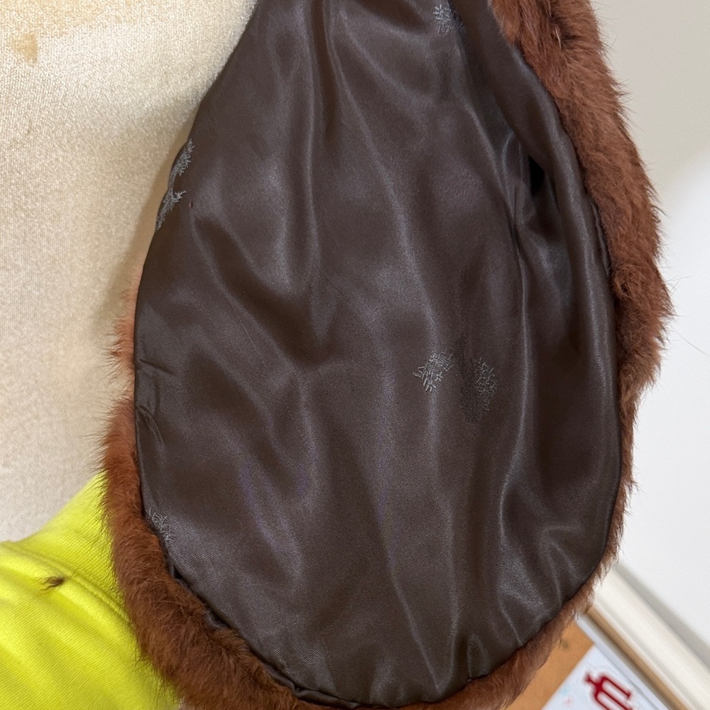 Vintage Brown Fur Wrap Shawl Rankin Santa Ana - Picture 4 of 11